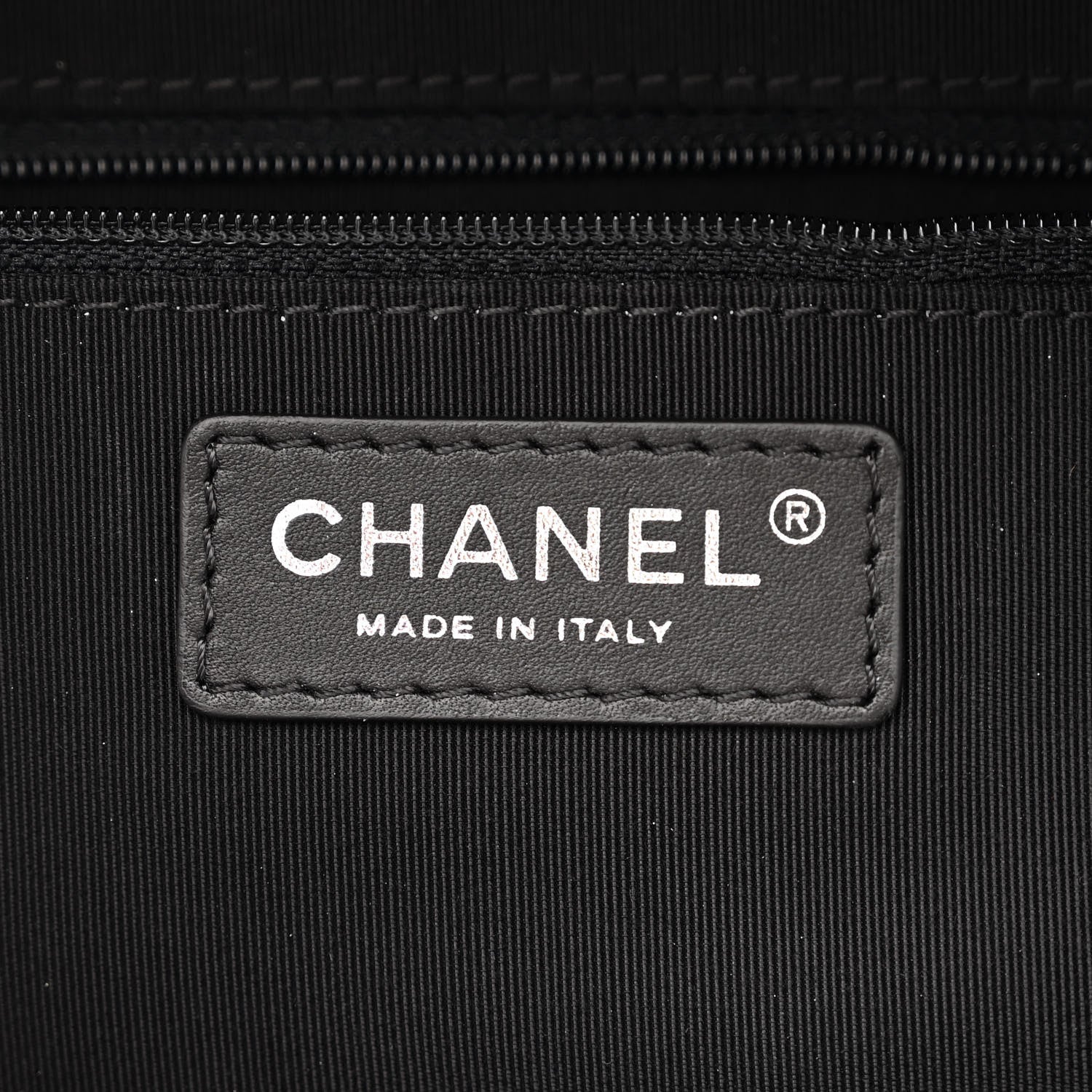 Chanel Calfskin Quilted Large Feather Weight Bowling Bag Black Ivory 6 of 10