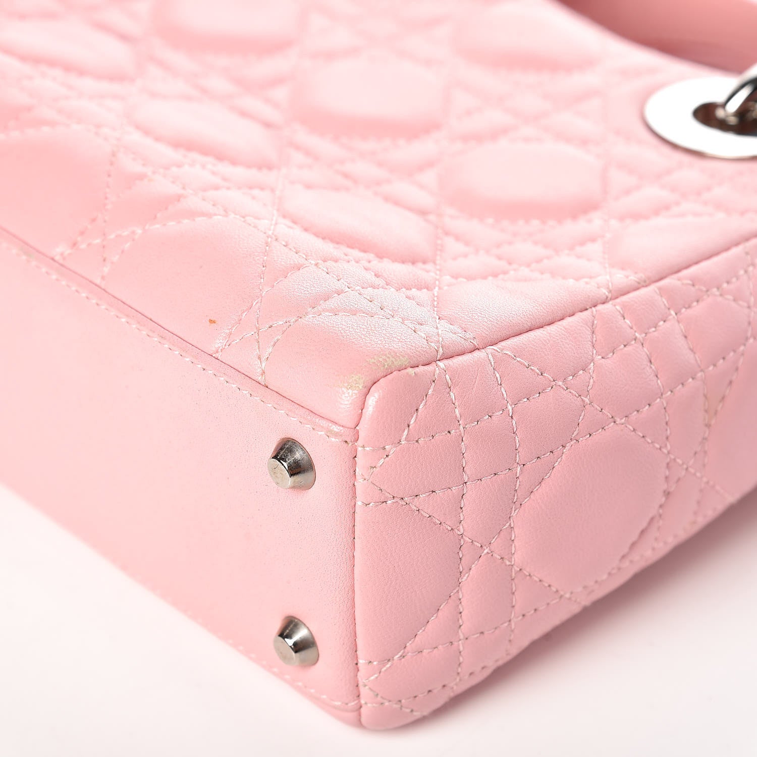Christian Dior Lambskin Cannage Mini Lady Dior Rose Clair 16 of 19