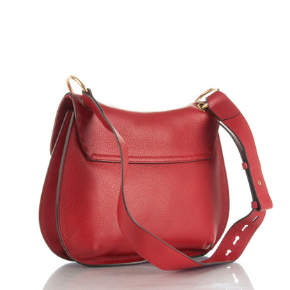 Gucci Cellarius Calfskin Feline GG Marmont Flap Shoulder Bag Vulcanic Red 3 of 7