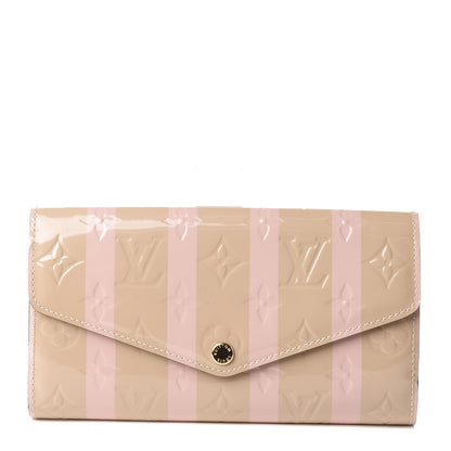 Louis Vuitton Vernis Rayures Sarah Wallet NM Dune 1 of 9