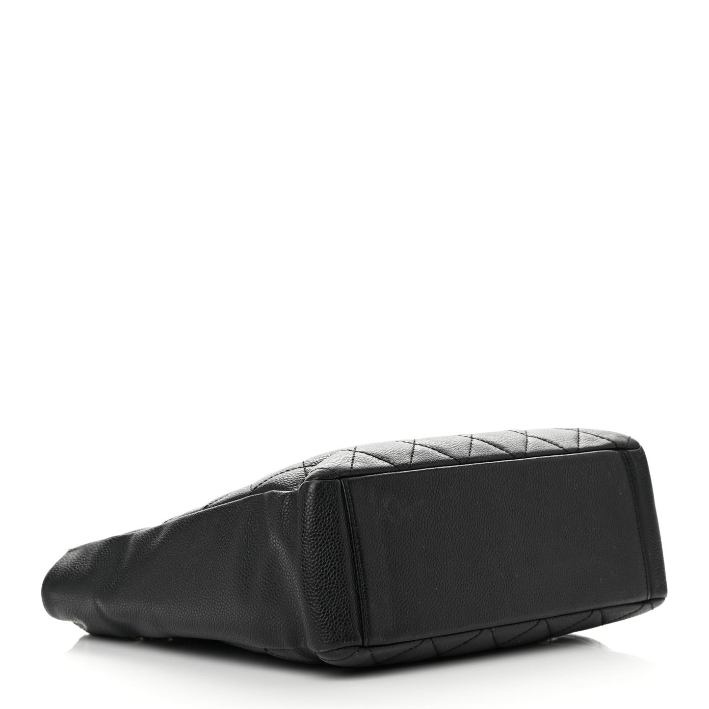Caviar Quilted Petit Shopping Tote PST Black