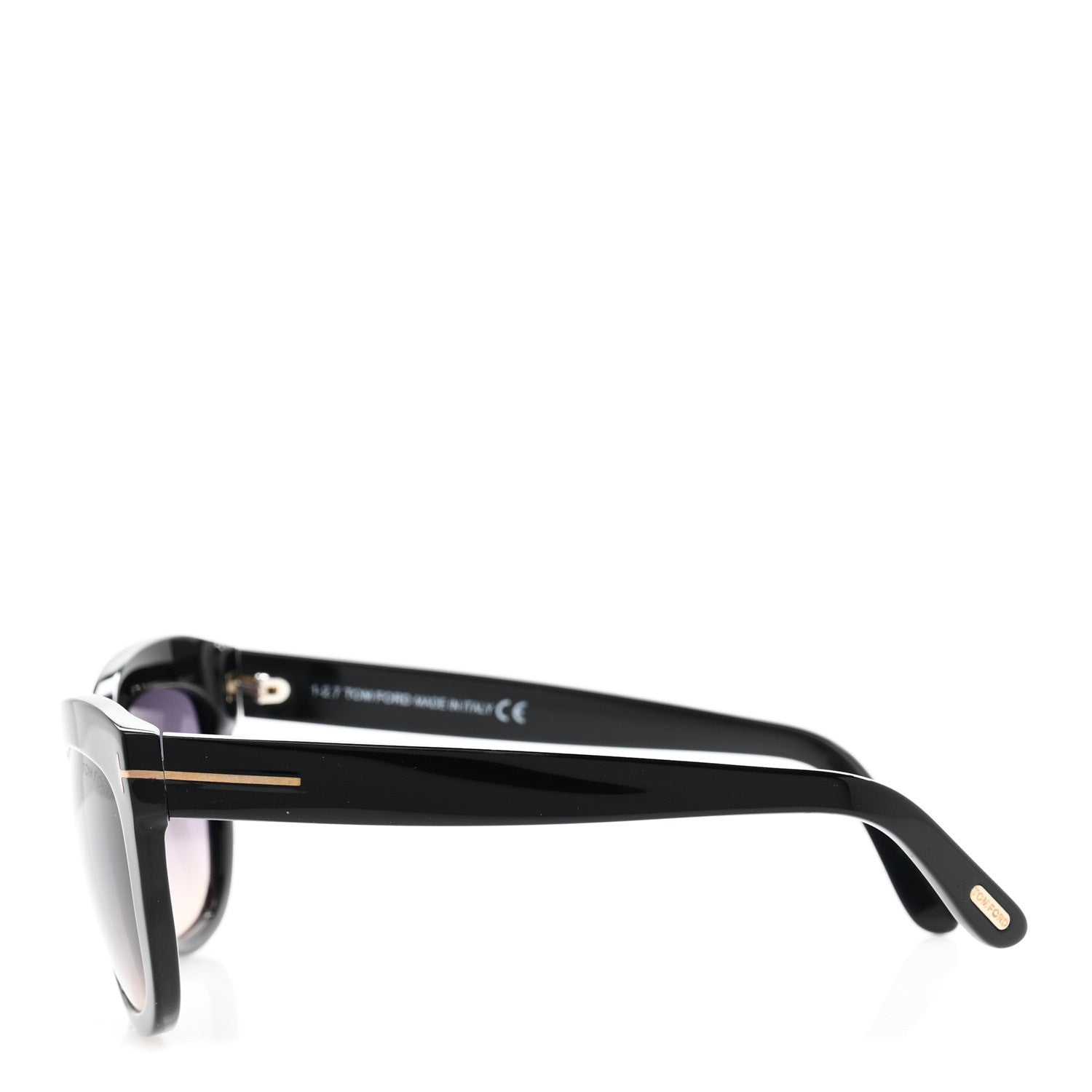 Tom Ford Acetate Alistair Cat Eye Sunglasses TF524 Black 3 of 9