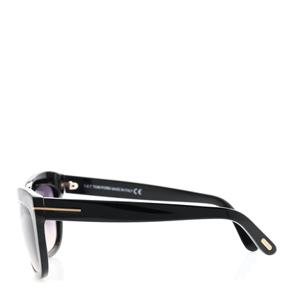 Tom Ford Acetate Alistair Cat Eye Sunglasses TF524 Black 3 of 9