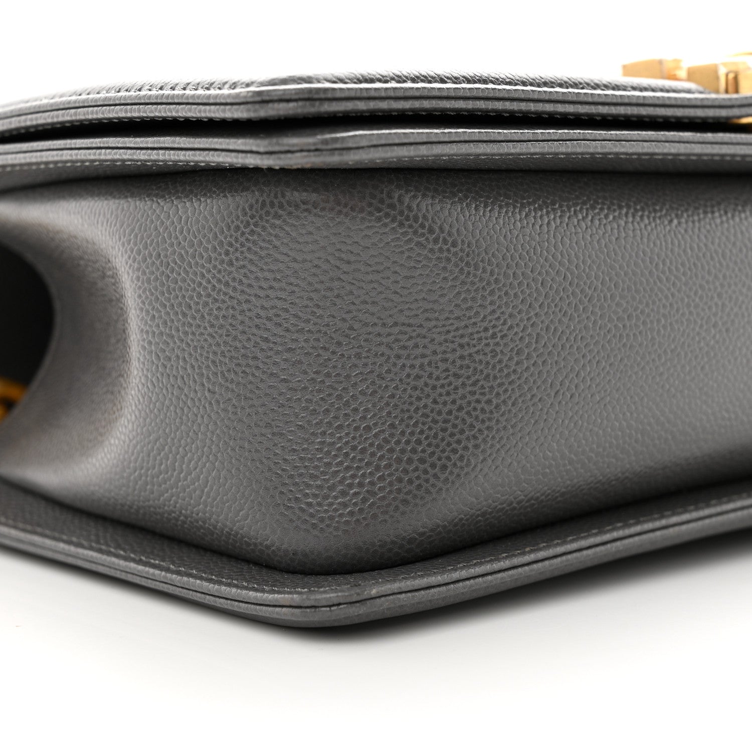 Chanel Caviar Quilted Medium Boy Flap Grey 9 of 10