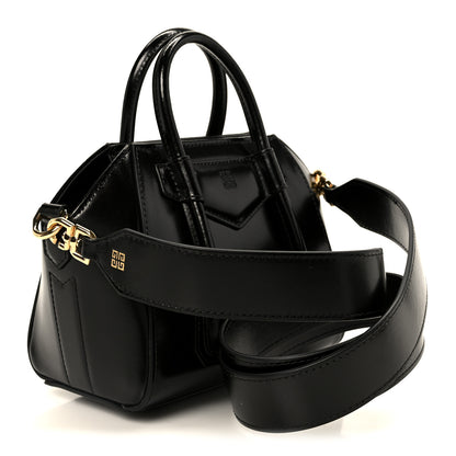 Givenchy Box Calfskin Mini Lock Antigona Shoulder Bag Black 3 of 9