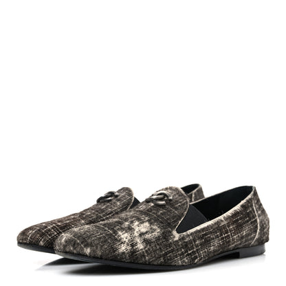 Chanel Pony Hair Calfskin CC Mocassin Loafers 39 Silver Black 4 of 11