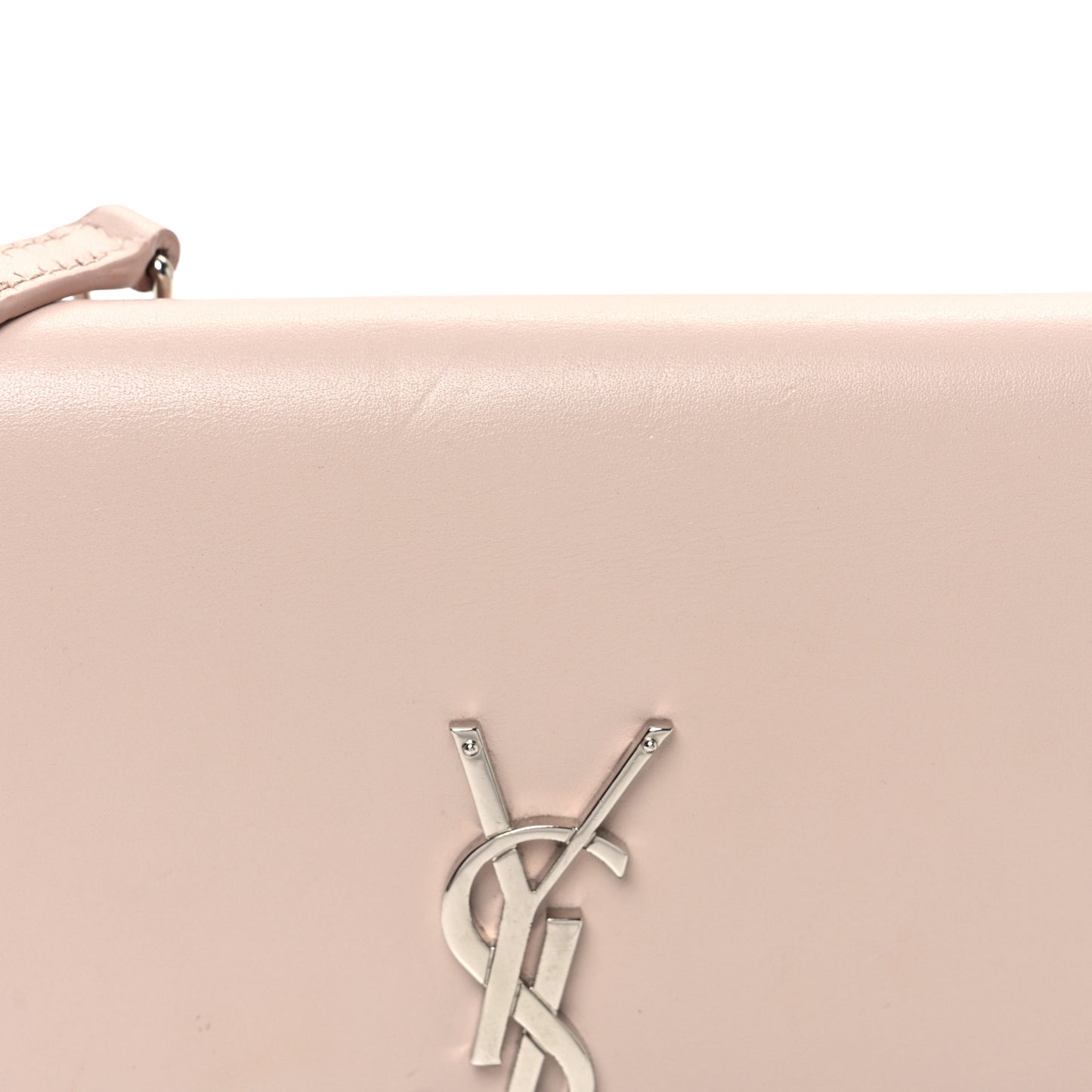 Smooth Calfskin Classic Monogram Kate Tassel Chain Wallet Marble Pink
