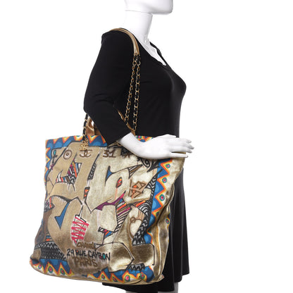 Chanel Graffiti Printed Canvas Street Spirit Tote Multicolor 2 of 14