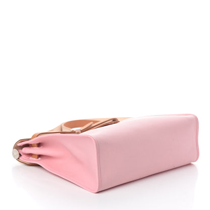 Hermes Vache Hunter Toile Herbag Zip 31 PM Rose Sakura 4 of 8