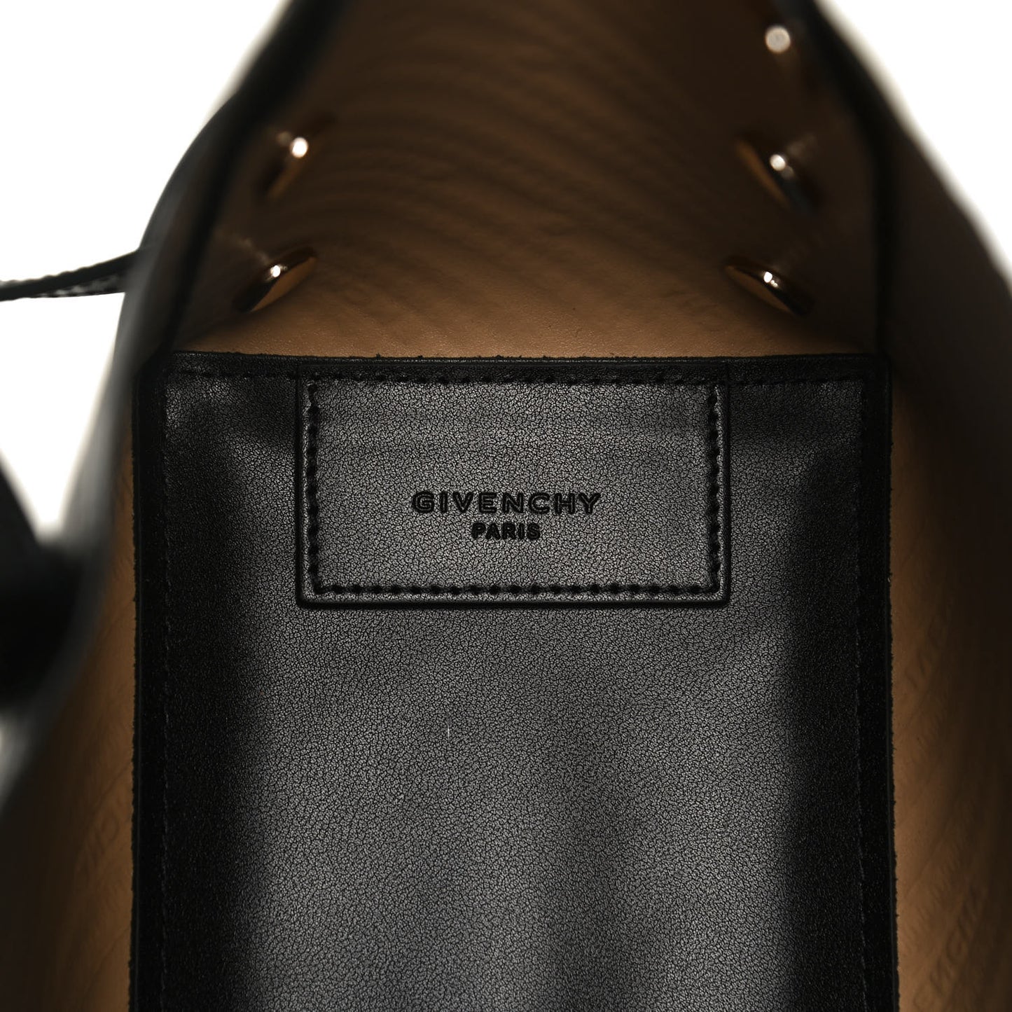 Calfskin Chain Embossed Mini Bond Shopper Tote Black