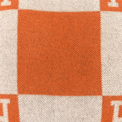 Hermes Wool Cashmere Avalon Pillow PM Ecru Potiron 4 of 4