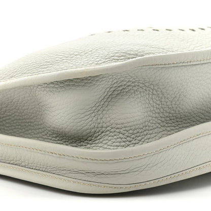 Hermes Taurillon Clemence Amazone Evelyne III GM Gris Perle Bleu Lin 8 of 11