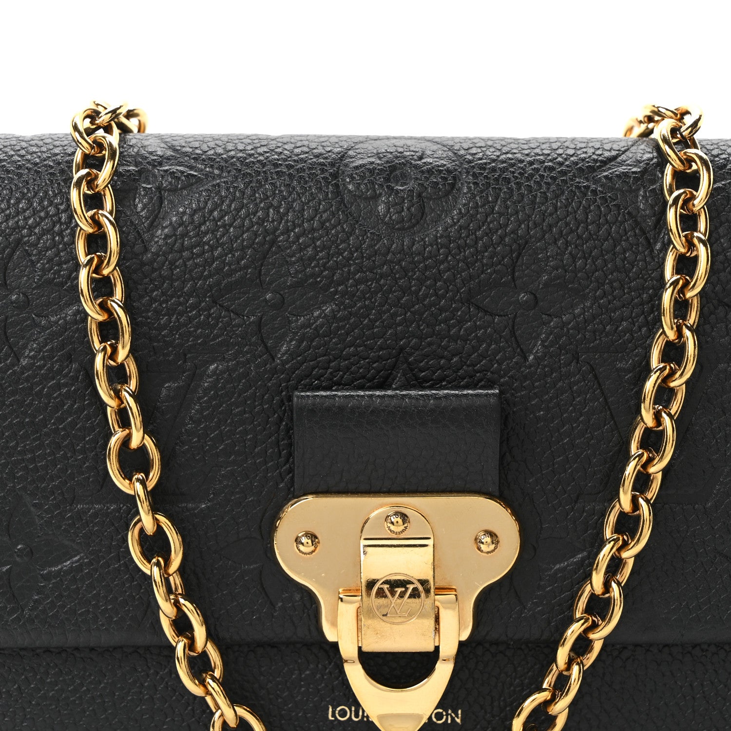 Louis Vuitton Empreinte Vavin Chain Wallet Black 8 of 10