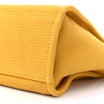 Chanel Mixed Fibers Small Deauville Tote Yellow 10 of 10