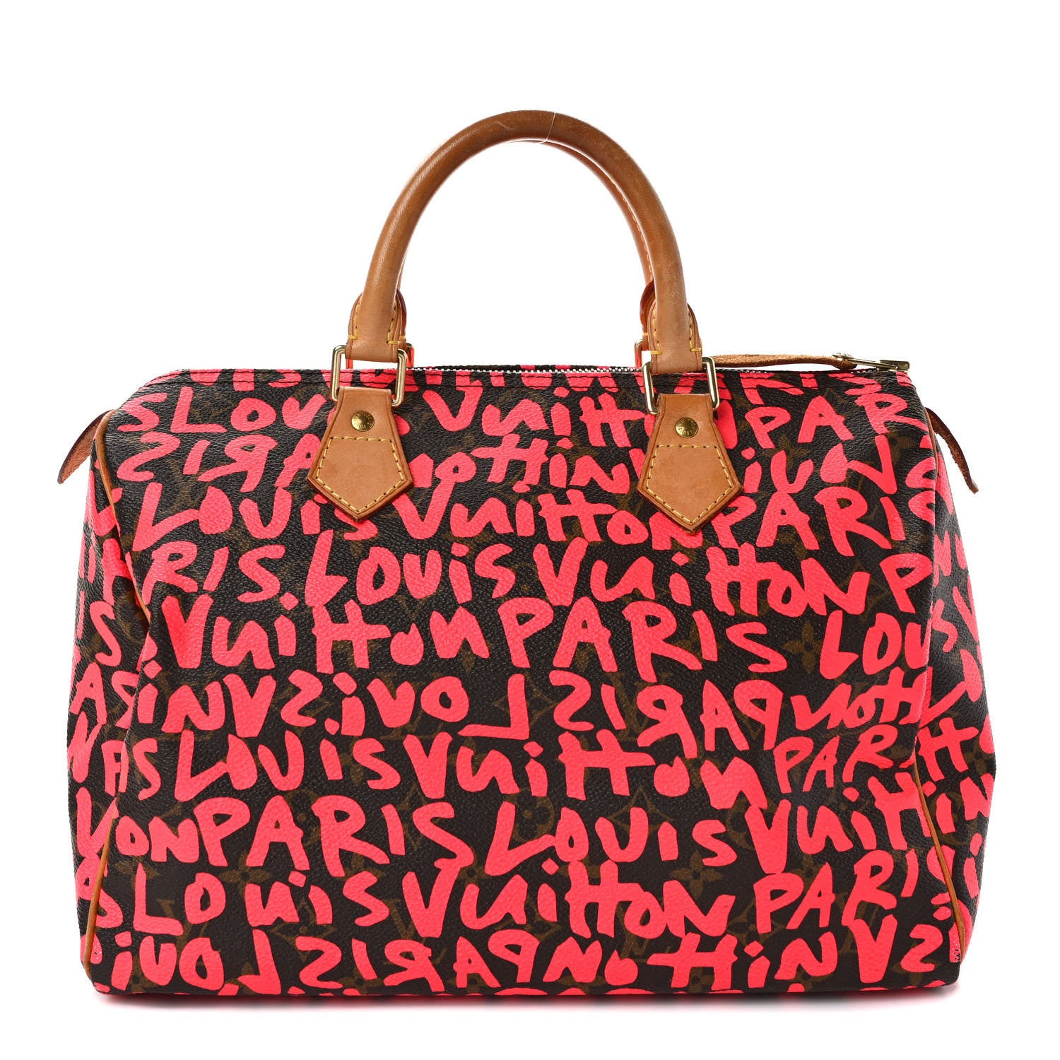 Louis Vuitton Monogram Graffiti Speedy 30 Fuchsia 1 of 9