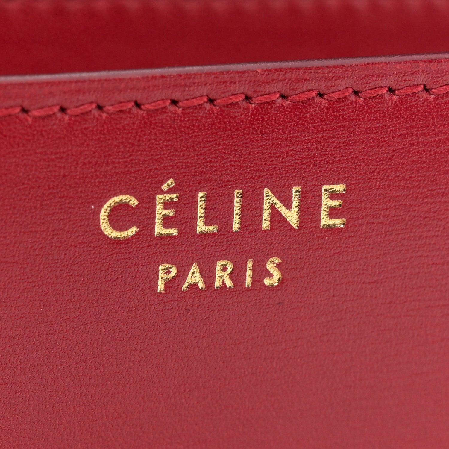 Celine Box Calfskin Medium Classic Box Flap Bag Red 6 of 14