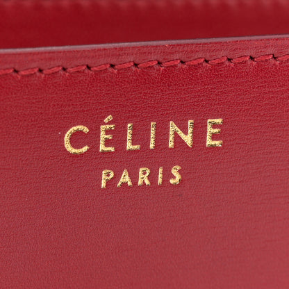 Celine Box Calfskin Medium Classic Box Flap Bag Red 6 of 14