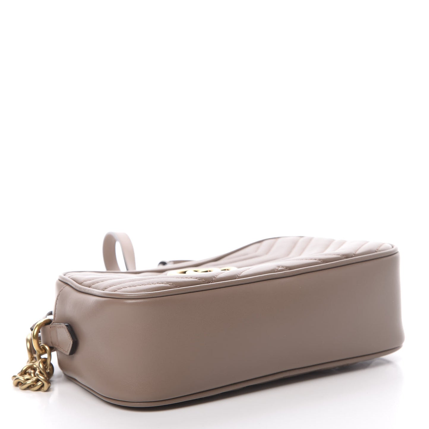 Calfskin Matelasse Small GG Marmont Chain Shoulder Bag Porcelain Rose