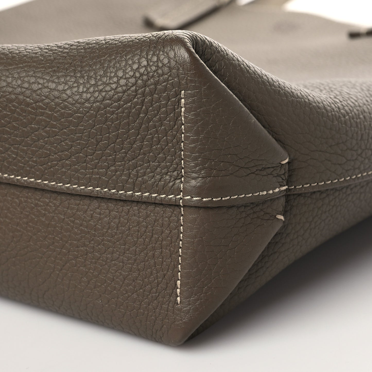 Taurillon Blush Calfskin Quattro Reversible Tote TPM Taupe