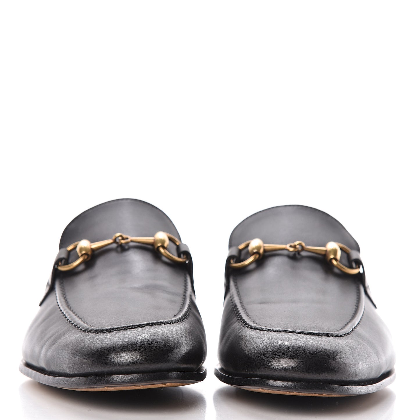 Calfskin Horsebit Mens Jordaan Loafers 5 Black