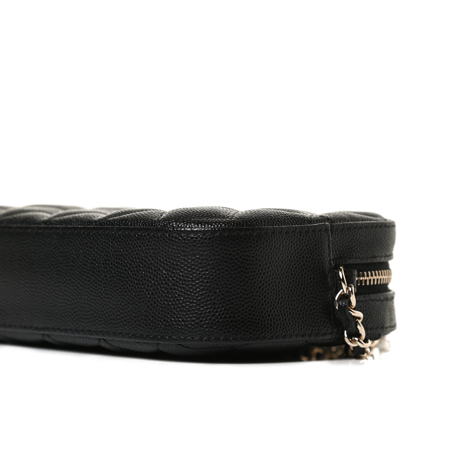 Caviar Quilted Vanity With Chain Black