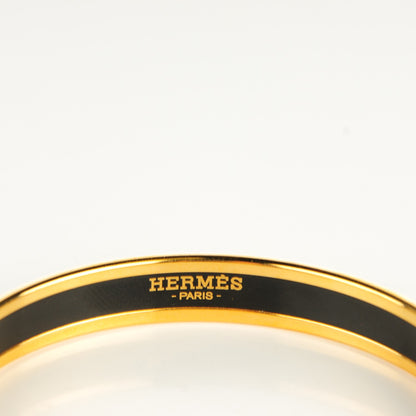 Hermes Enamel Printed Narrow Brazil Bracelet 62 4 of 6