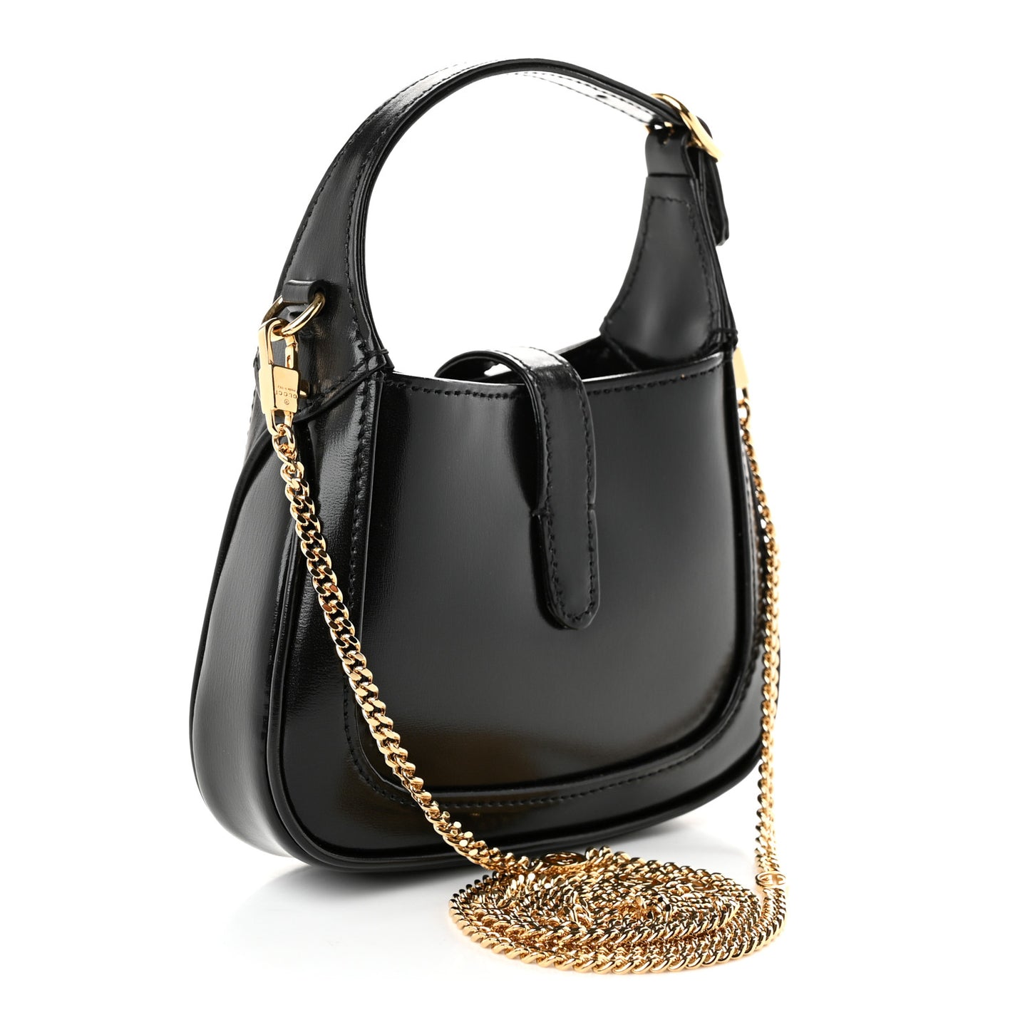 Boarded Dyana Lux Calfskin Nano Jackie 1961 Hobo Black