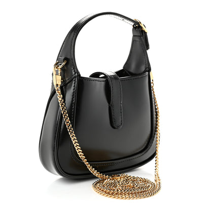Gucci Boarded Dyana Lux Calfskin Nano Jackie 1961 Hobo Black 3 of 10