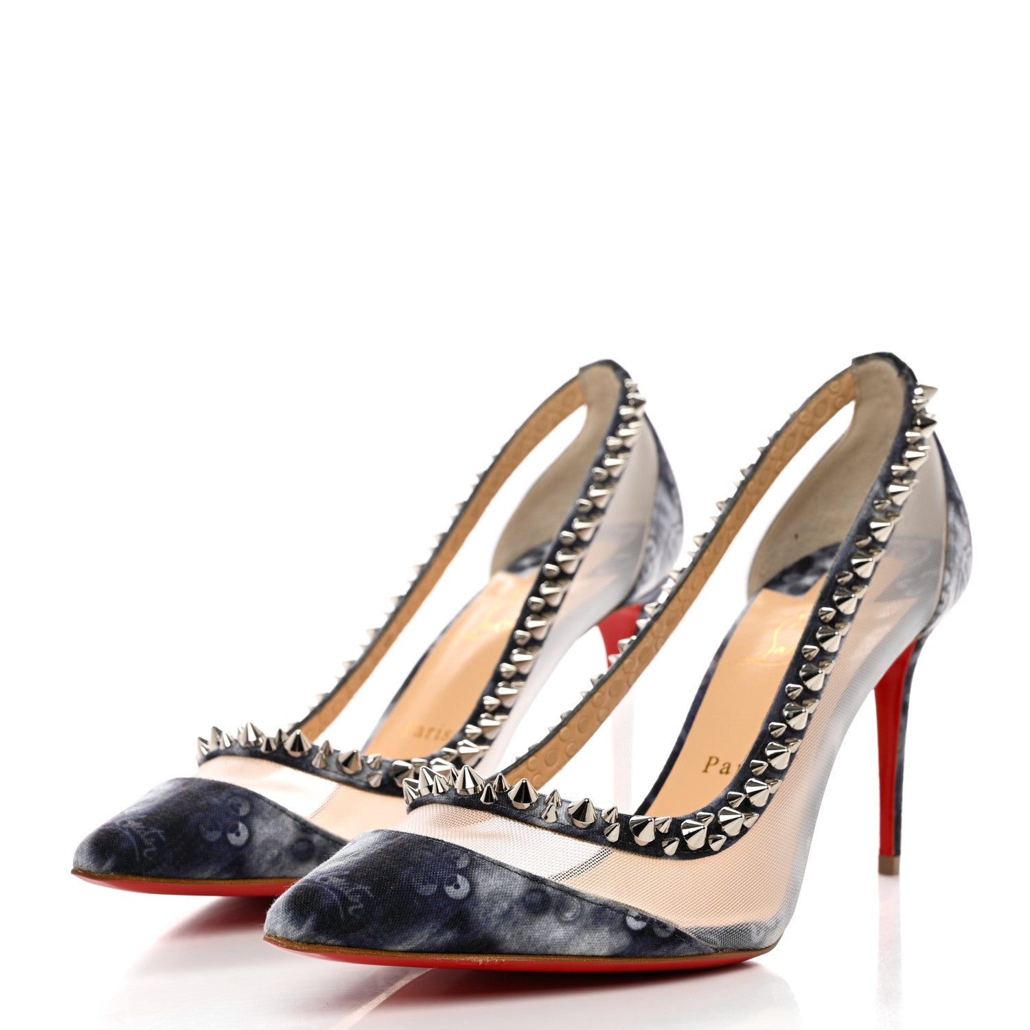 Christian Louboutin Jeans Punk Galativi Spikes 85 Pumps 41 Version 41 3 of 8