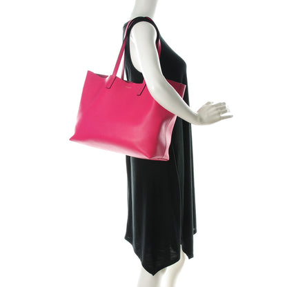 Saint Laurent Calfskin Large Shopping Tote Fuchsia 2 of 10