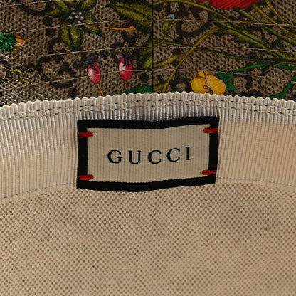 Gucci GG Supreme Monogram Flora Fedora Hat L Red 8 of 10
