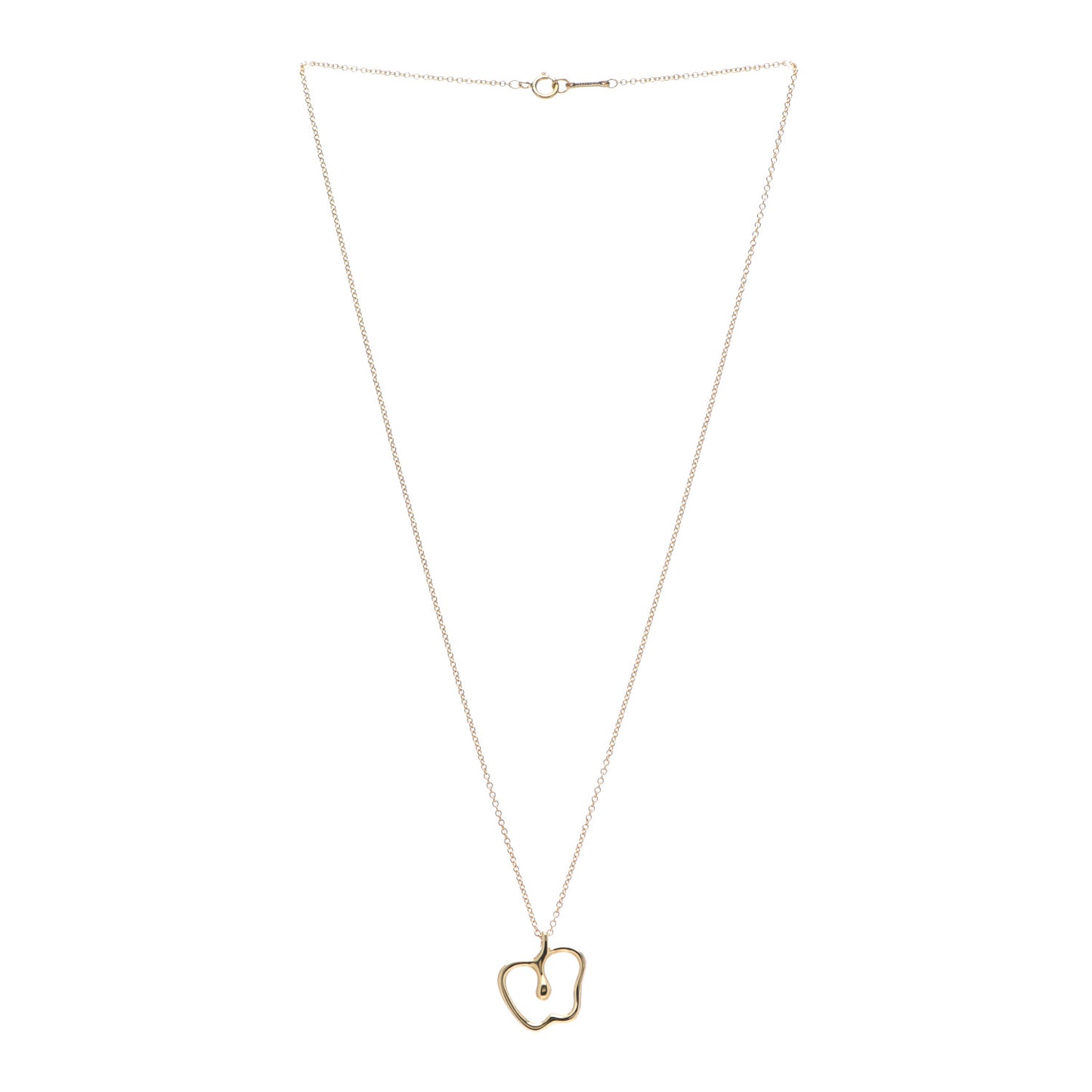 18K Yellow Gold Elsa Peretti Apple Pendant Necklace