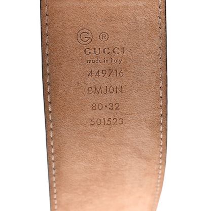 Gucci Soft Microguccissima 40mm Belt 80 32 Black 3 of 6