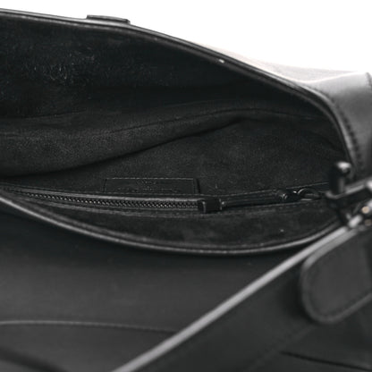 Christian Dior Ultra Matte Calfskin Saddle Bag Black 5 of 13