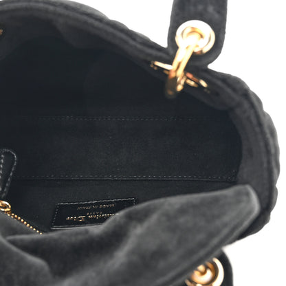 Christian Dior Velvet Mini Lady Dior Black 5 of 10