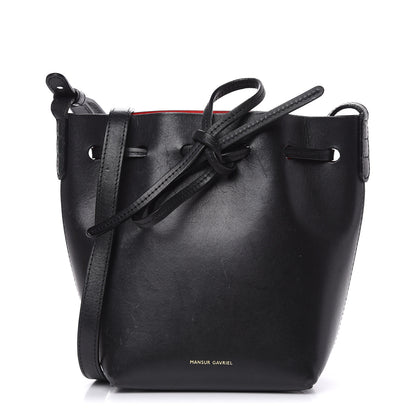 Mansur Gavriel Calfskin Mini Mini Bucket Bag Black Flamma 1 of 13