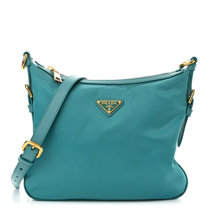 Prada Tessuto Nylon Saffiano Small Crossbody Bag Turchese 1 of 11