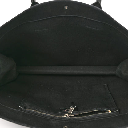 Saint Laurent Linen Calfskin Rive Gauche Tote Black 5 of 11