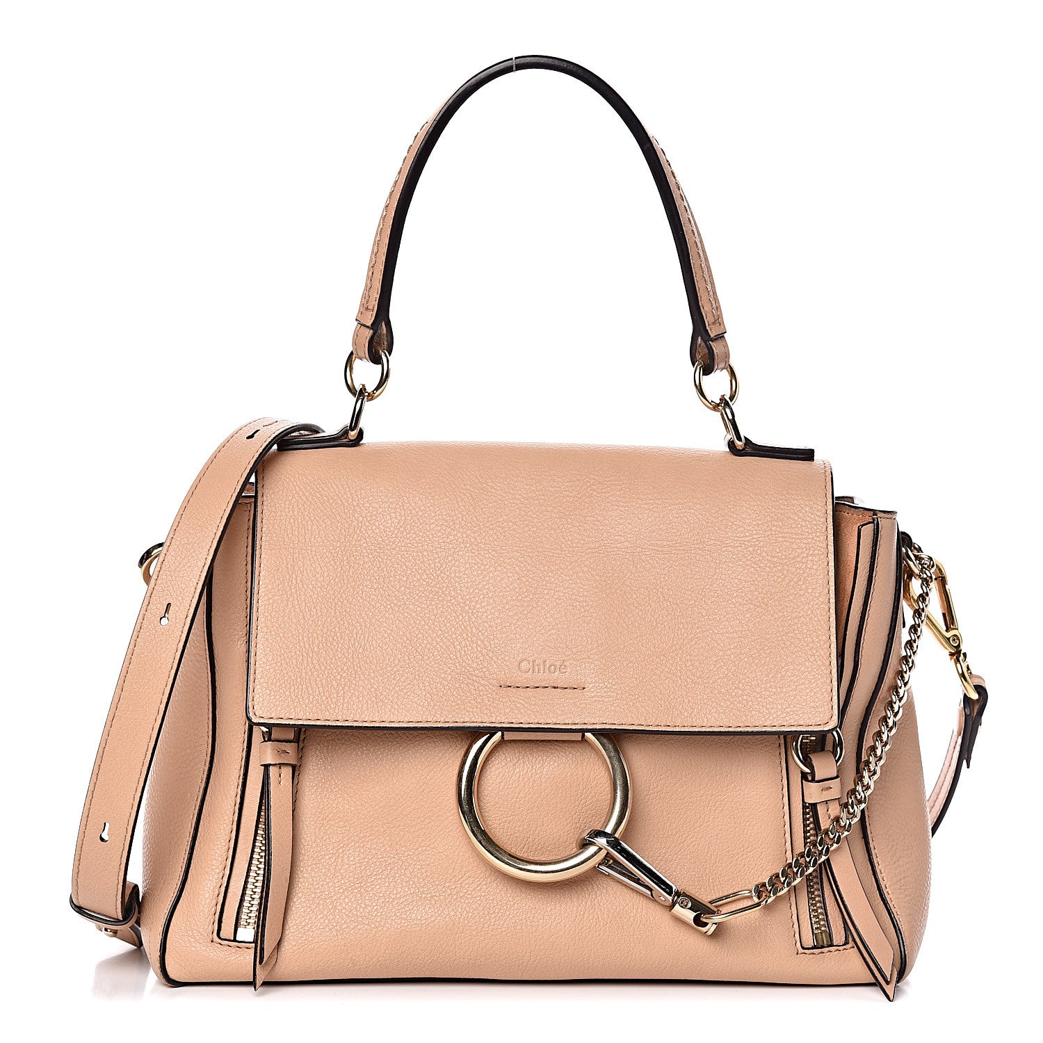 Chloe Calfskin Small Faye Day Shoulder Bag Blush Nude 1 of 15