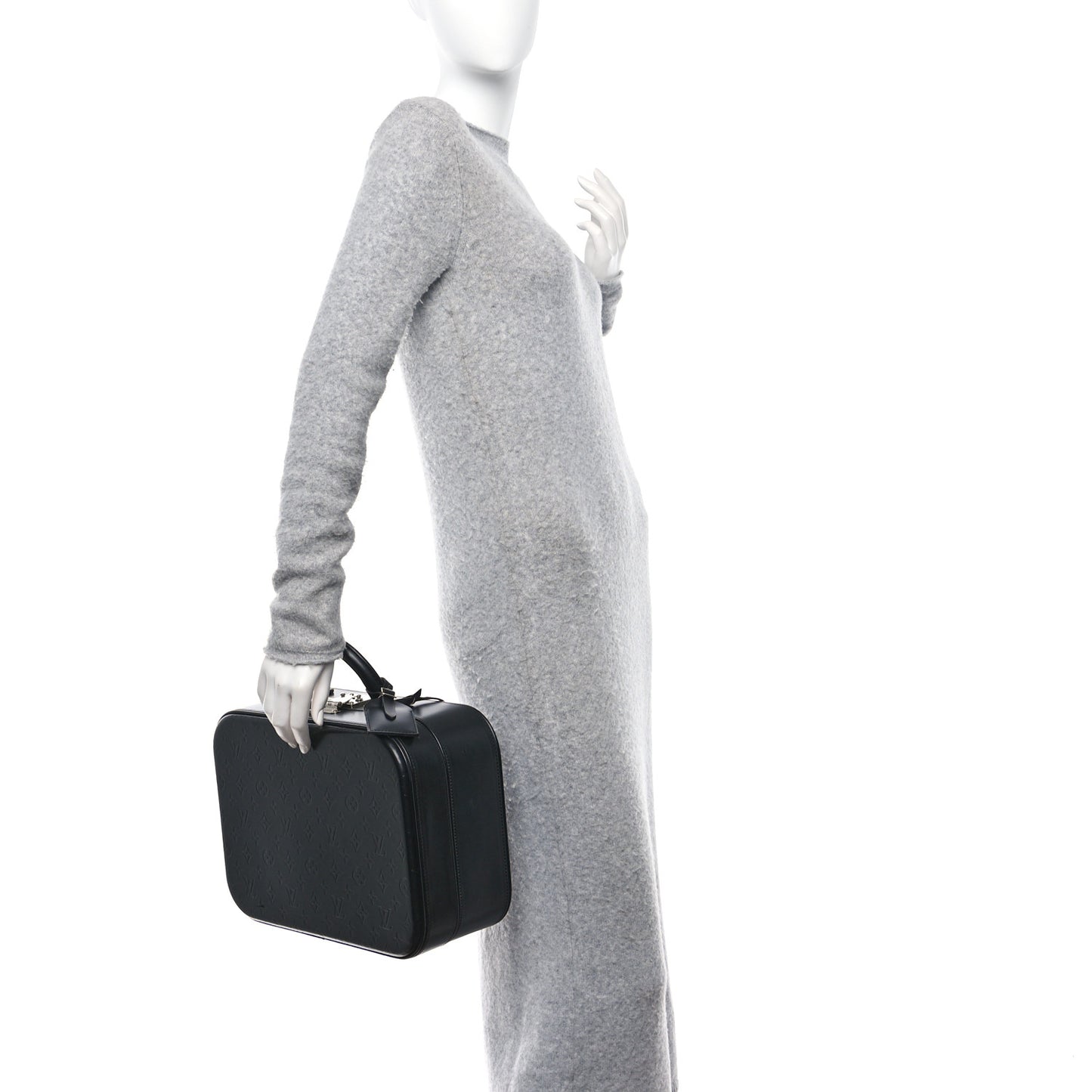 Monogram Glace Valisette MM Black