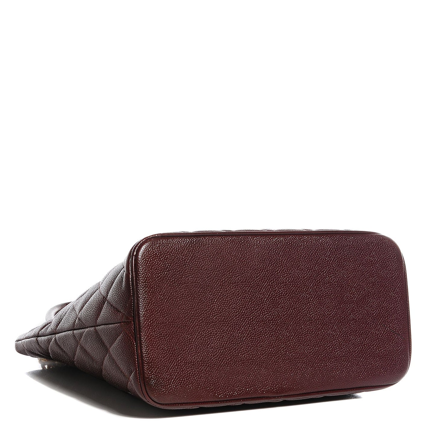 Caviar Medallion CC Tote Dark Brown