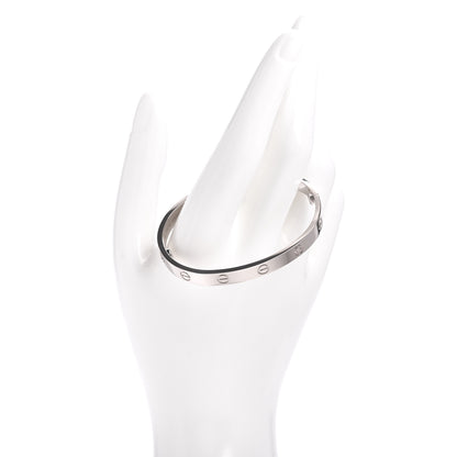 Cartier 18K White Gold LOVE Bracelet 17 2 of 5