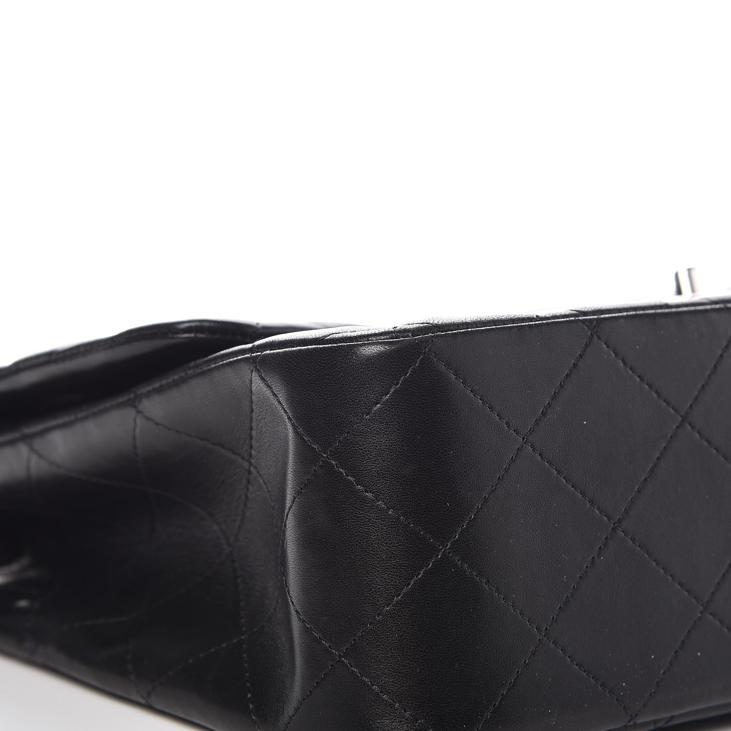 Chanel Lambskin Quilted Jumbo Single Flap Black 10 of 11