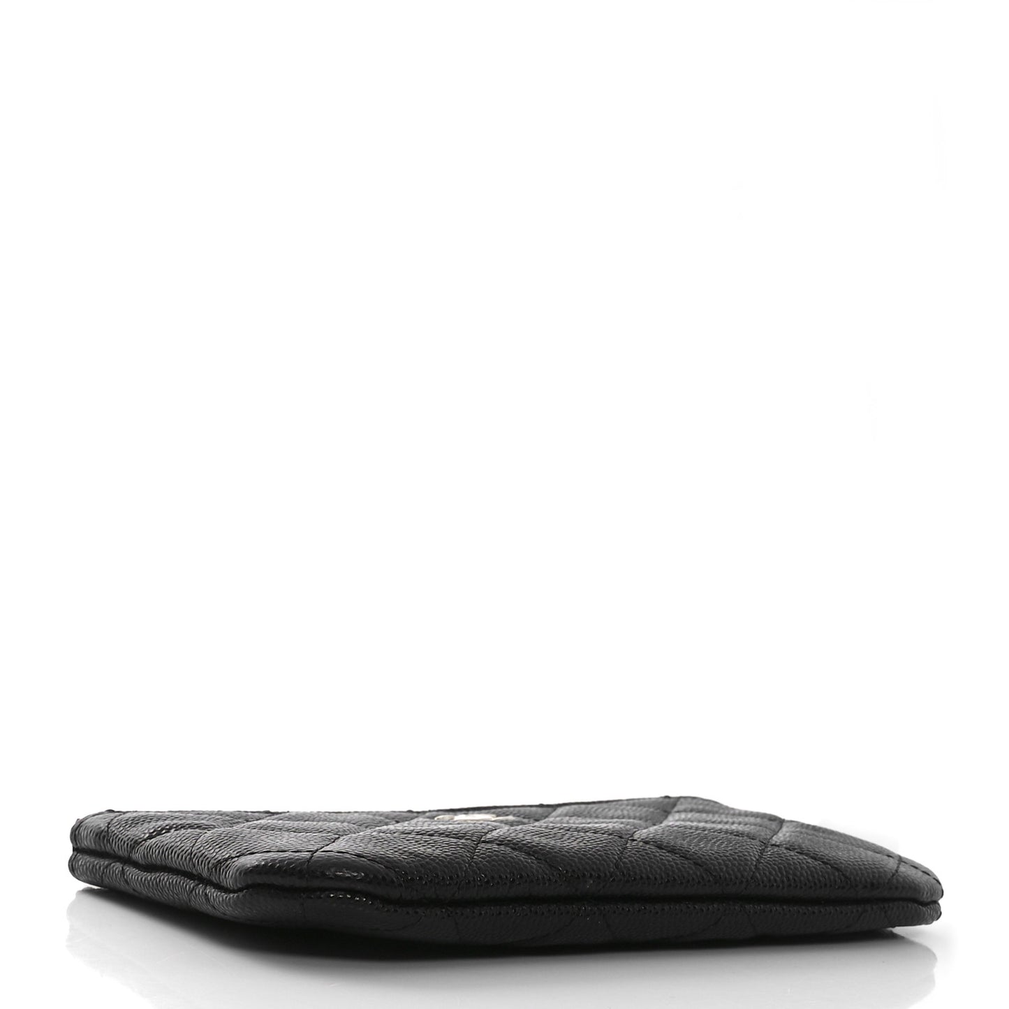 Caviar Quilted Small Cosmetic Case Black