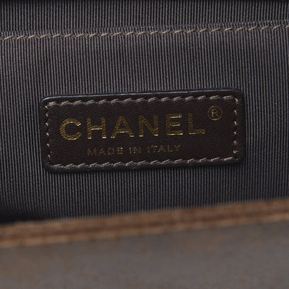 Chanel Aged Calfskin Nubuck Quilted Medium Boy Flap Burgundy 12 of 15