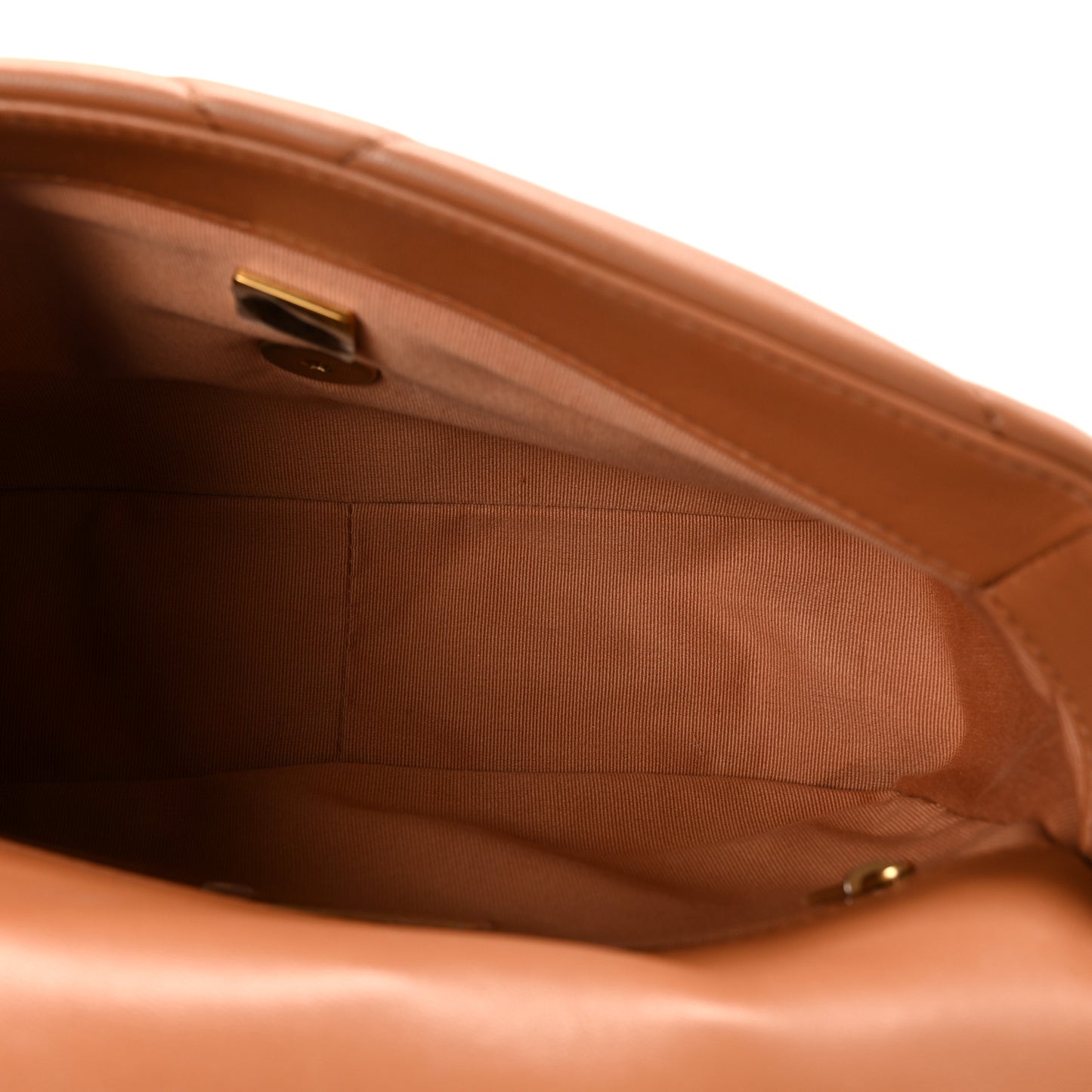 Lambskin Quilted Medium Chanel 19 Flap Brown