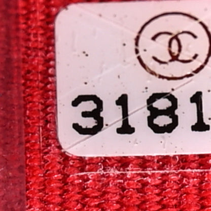 Chanel Caviar Quilted Small Vanity Case With Chain Red 7 of 11