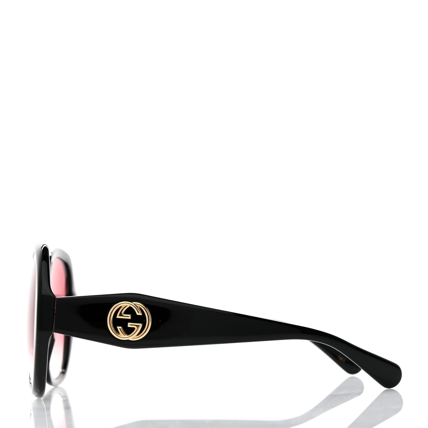 Acetate Round Frame Sunglasses GG0796S Black