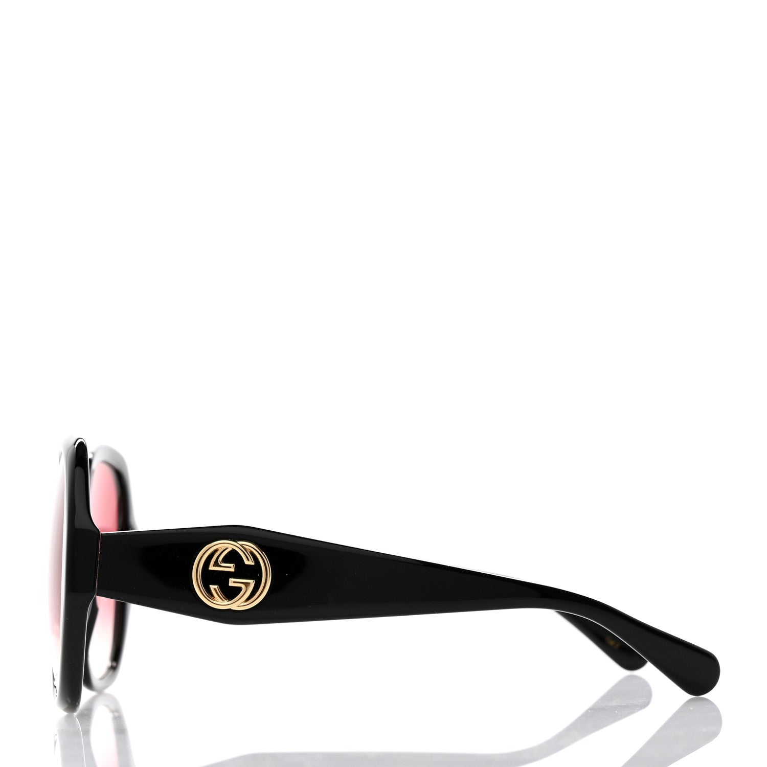 Gucci Acetate Round Frame Sunglasses GG0796S Black 3 of 8