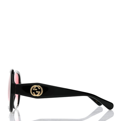 Gucci Acetate Round Frame Sunglasses GG0796S Black 3 of 8